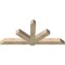 Ekena Millwork Kennewick Rough Sawn Timber Gable Bracket, Douglas Fir, 84"W x 38"H x 6"D x 6"F, 11/12 Pitch GBW084X38X0606KEN00RDF - alternate 2